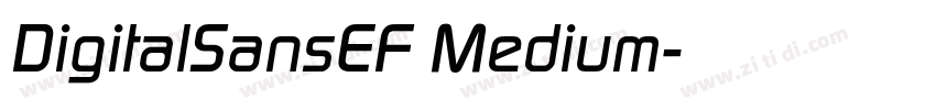 DigitalSansEF Medium字体转换
